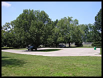 parking area at Waterworks Park