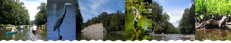 Wildcat Creek Natural Scenic River in Indiana